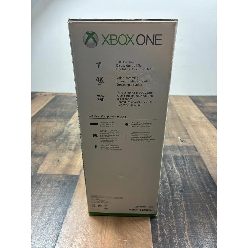 Microsoft Xbox One S 1TB Console White Bundle with 4 Games FIFA 21 PUBG ReCore
